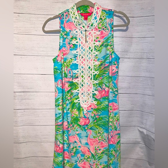 Lilly pulitzer Flamingo dress - Picture 2 of 14